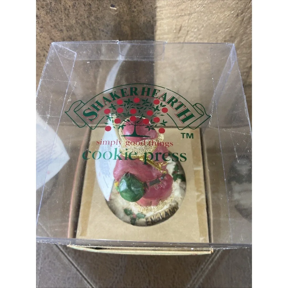 Vintage 1998 Shaker Hearth Santa Cookie‎ Press Great Britain New In Box 5